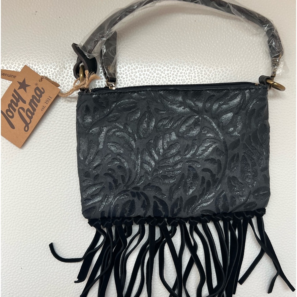 Tony Lama fringe mini pouch